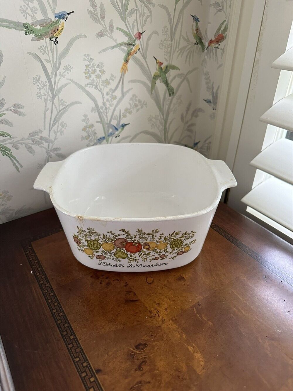 VINTAGE CORNING WARE A-3- B 3 QT SPICE OF LIFE L’Echalote & La Marjolaine No Lid